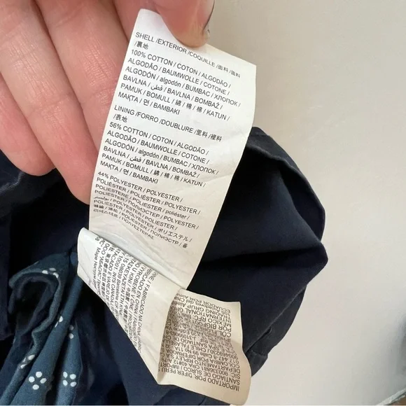 desigual pakaian jadi wanita navy utility jacket butterfly bird bee - Picture 9 of 14